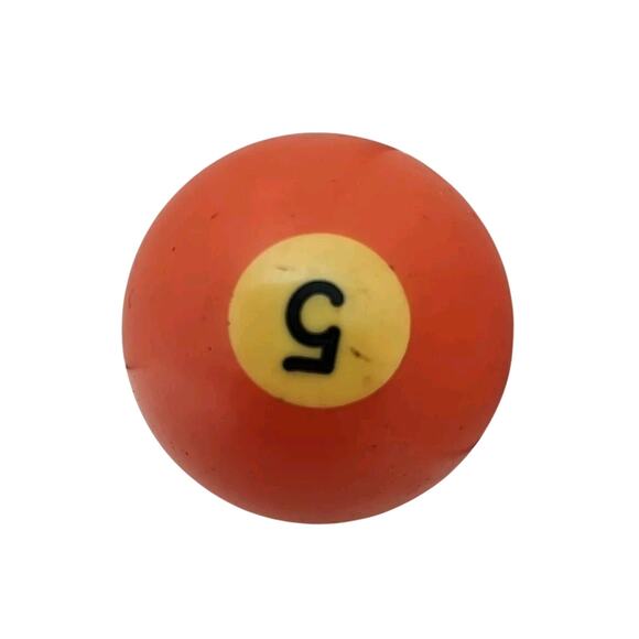 Vintage Replacement #5 Billiard Pool Ball Standard Regulation 2 1/4" Diameter - Picture 3 of 6